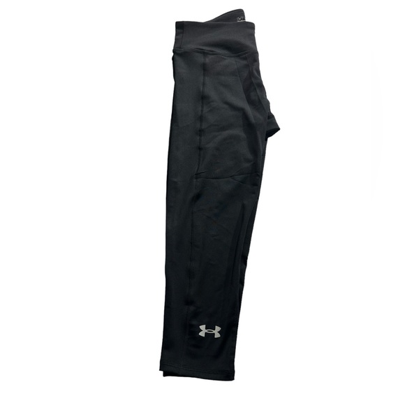 Under Armour Fitted Mid Rise Small Cropped Leggings, Black Legging Small - Picture 4 of 10
